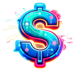 Futuristic dollar sign