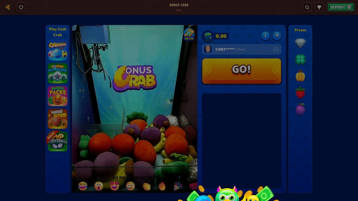 Bonus crab 5Gringos Casino