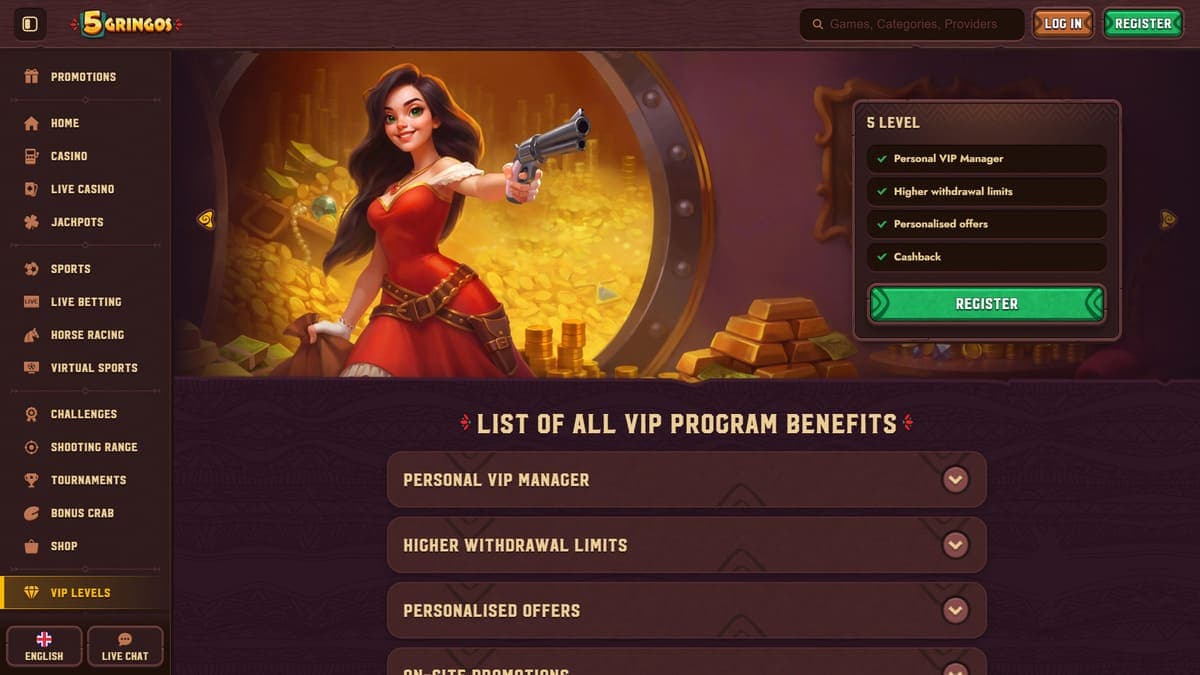 VIP 5Gringos Casino