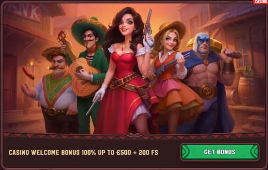 Welcome bonus 5Gringos Casino