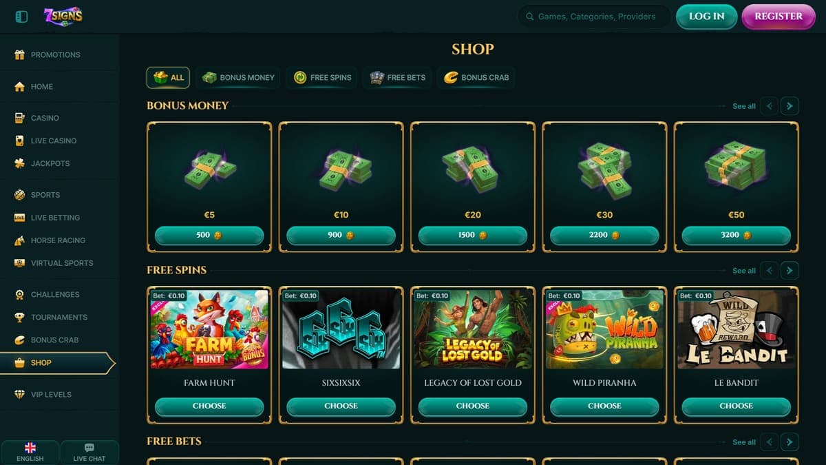 Shop 7Signs Casino