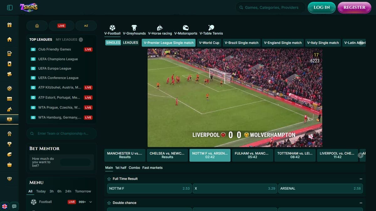 Virtual sports 7Signs Casino