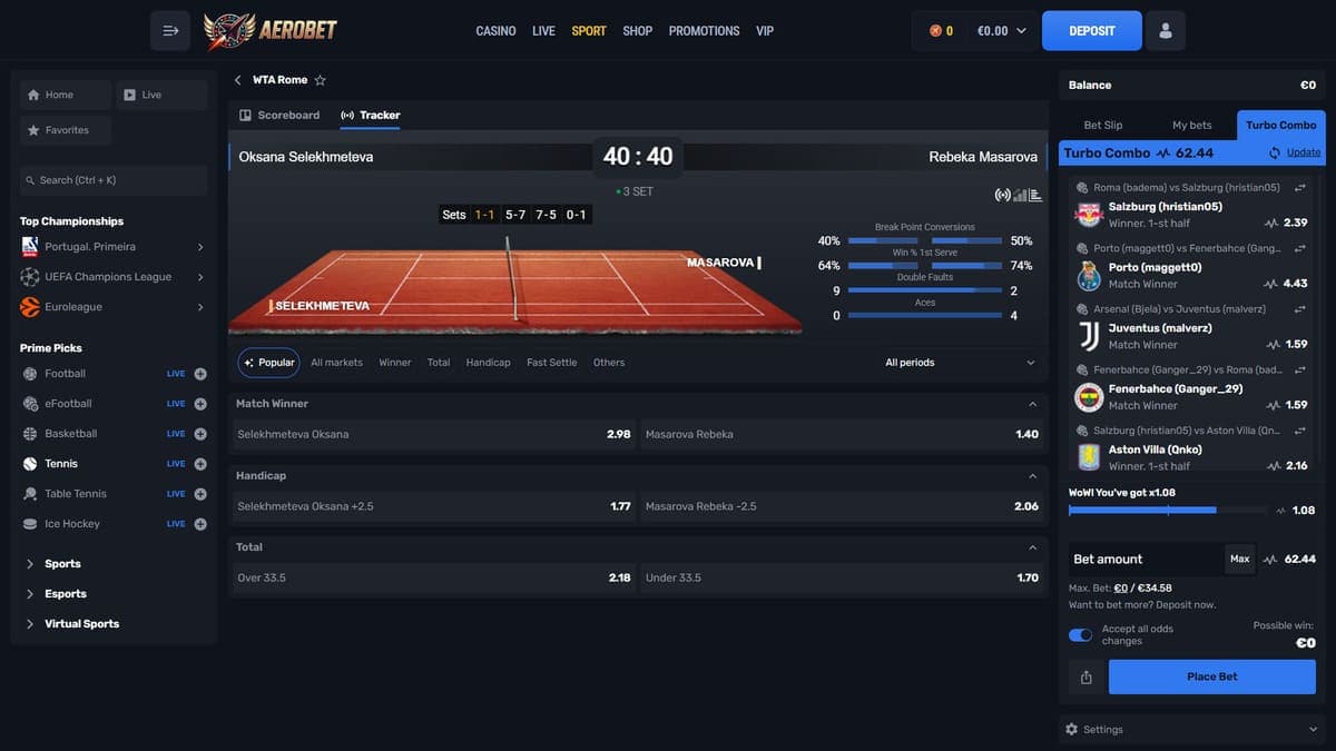 Direct betting Aerobet Casino