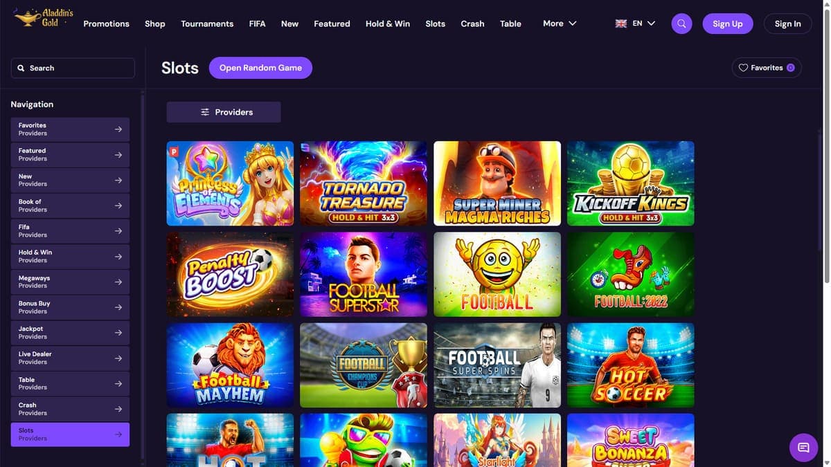 Slot machines Aladdin's Gold Casino