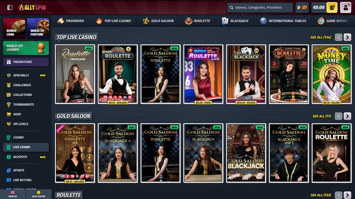 Best live AllySpin Casino