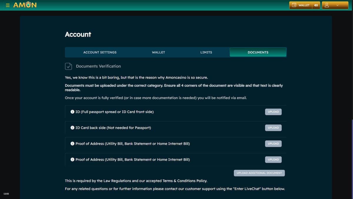 Deposit Amon Casino
