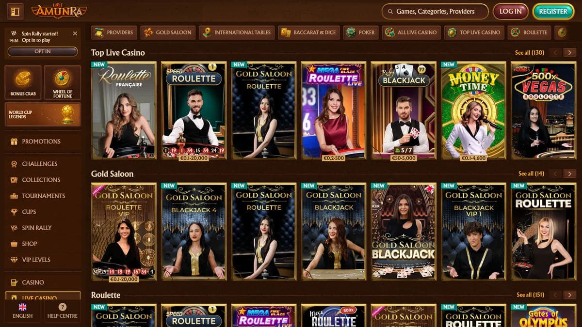 Live AmunRa Casino