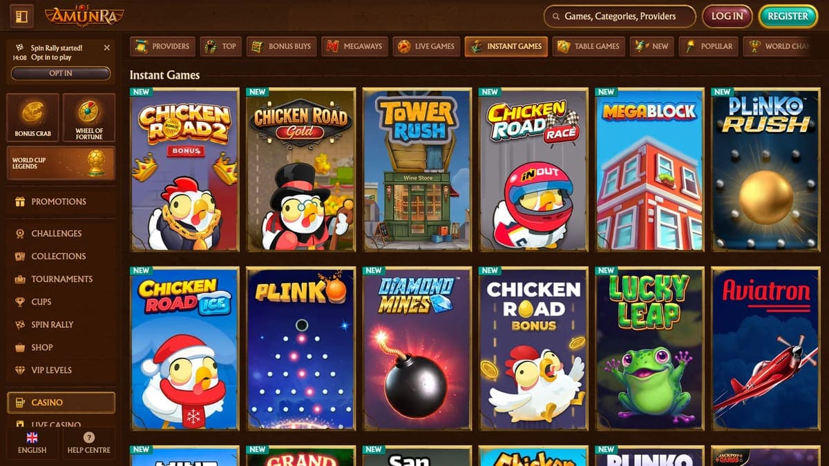 Mini games AmunRa Casino