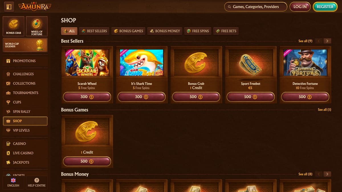 Shop AmunRa Casino