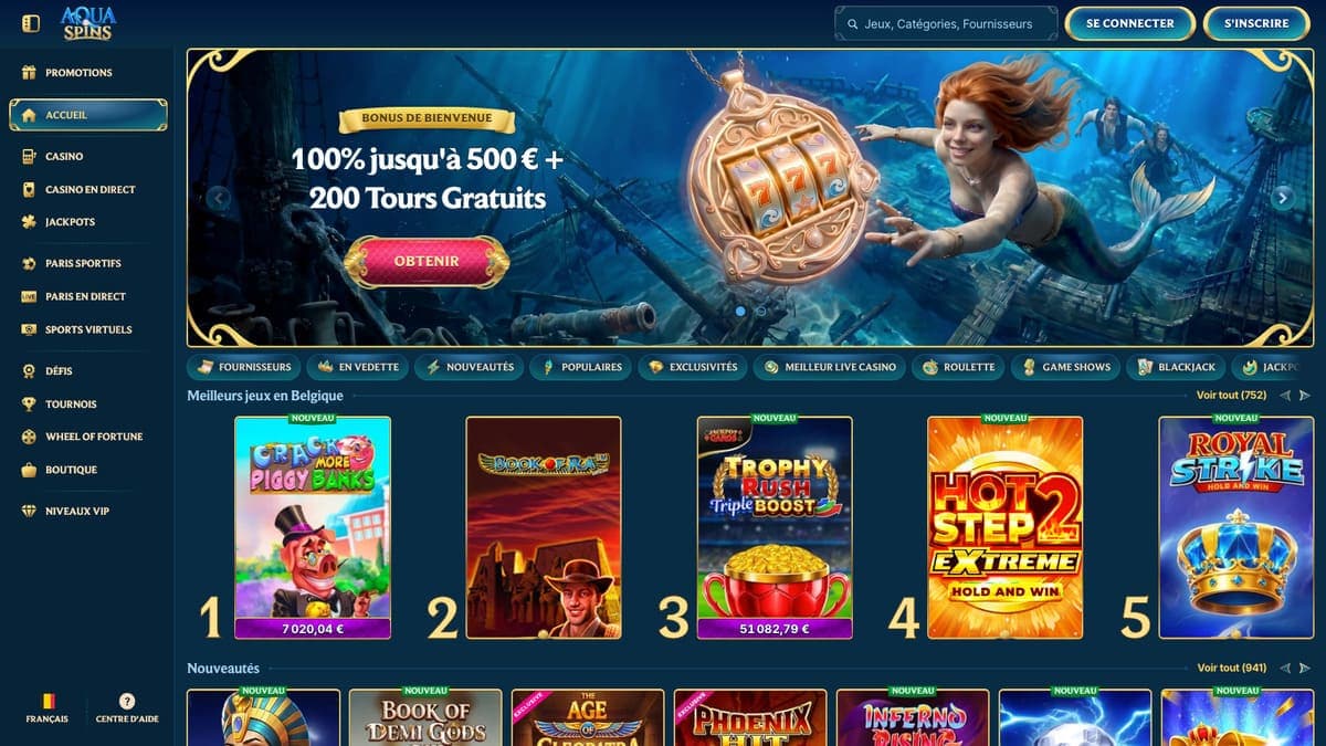 AquaSpins casino