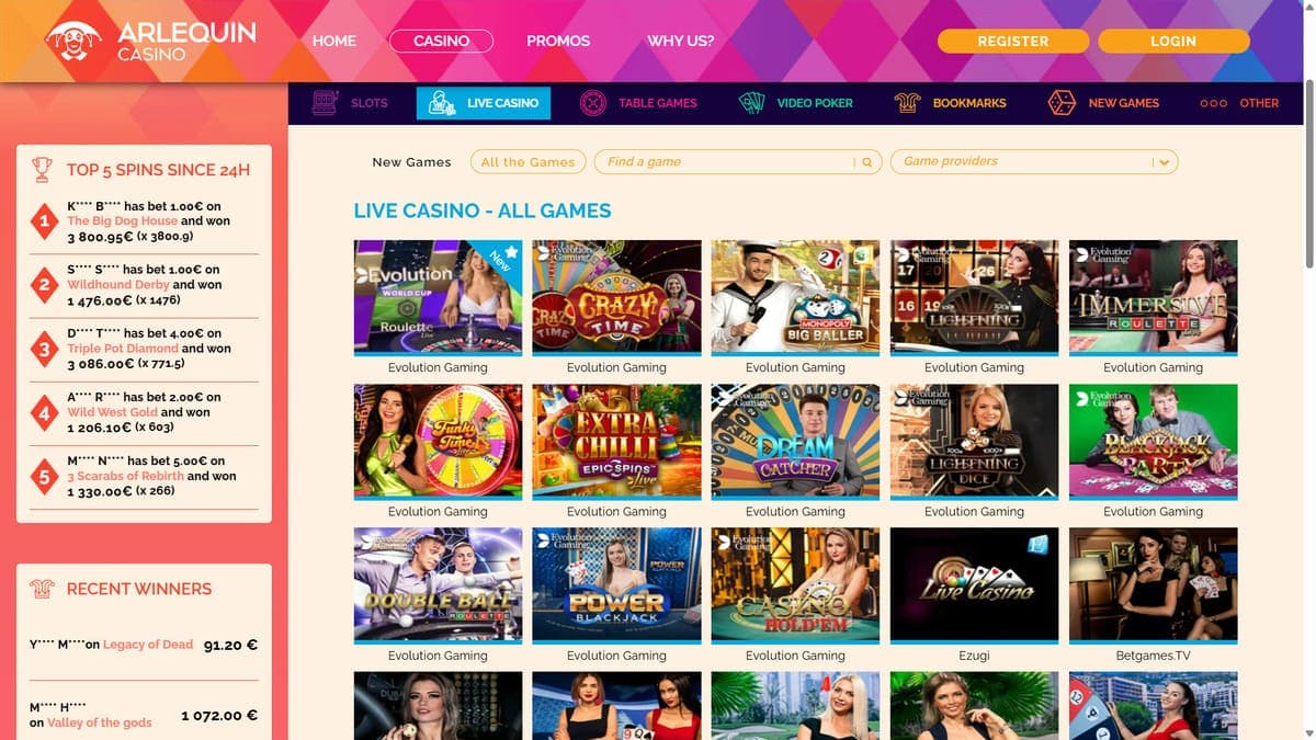 Live Arlequin Casino
