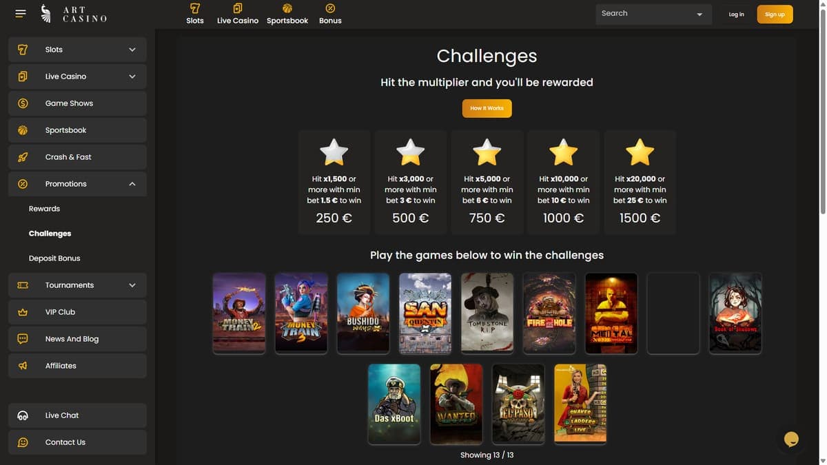 Challenges Art Casino