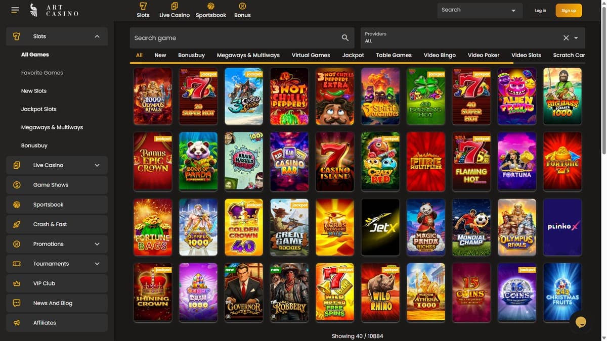 Slot machines Art Casino