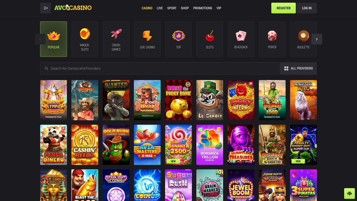All games Avocasino Casino