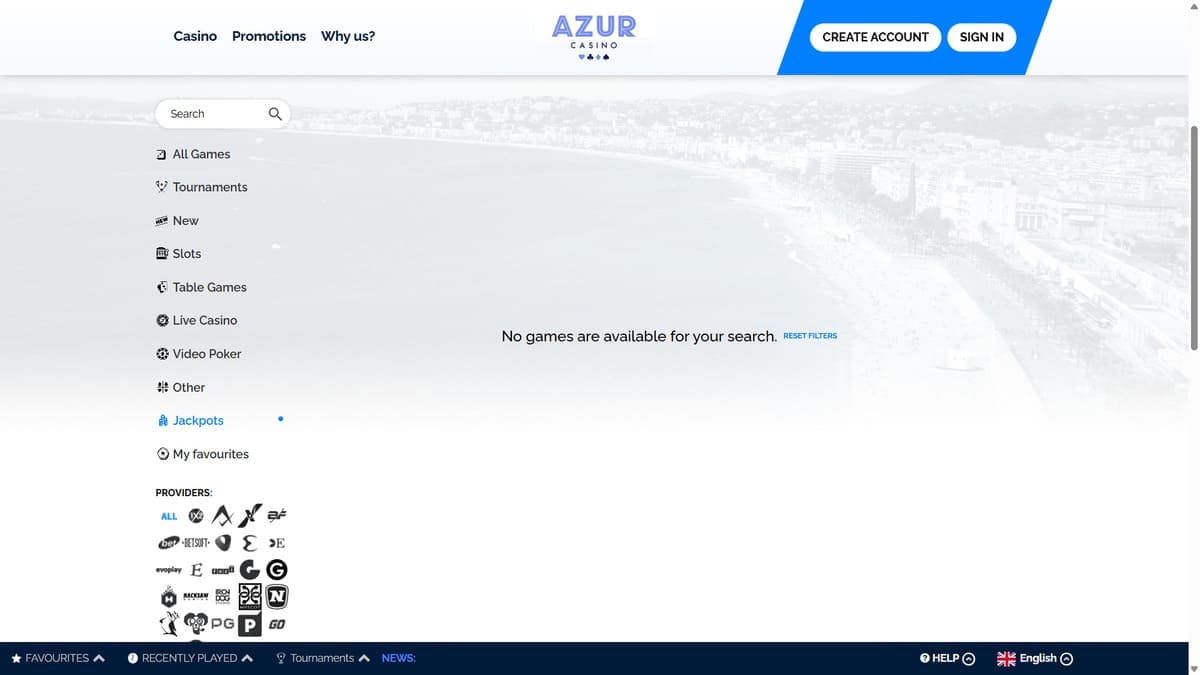 Jackpot Azur Casino