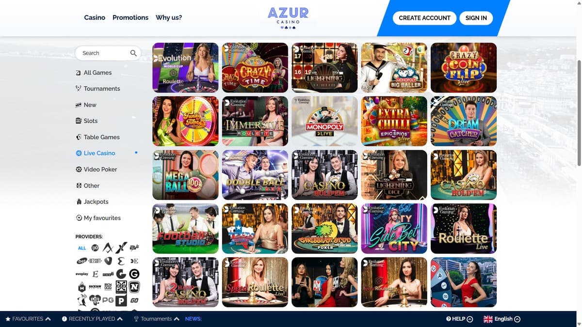 Live Azur Casino