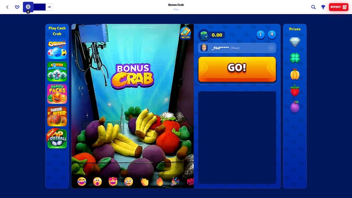 Bonus crab Bankonbet Casino
