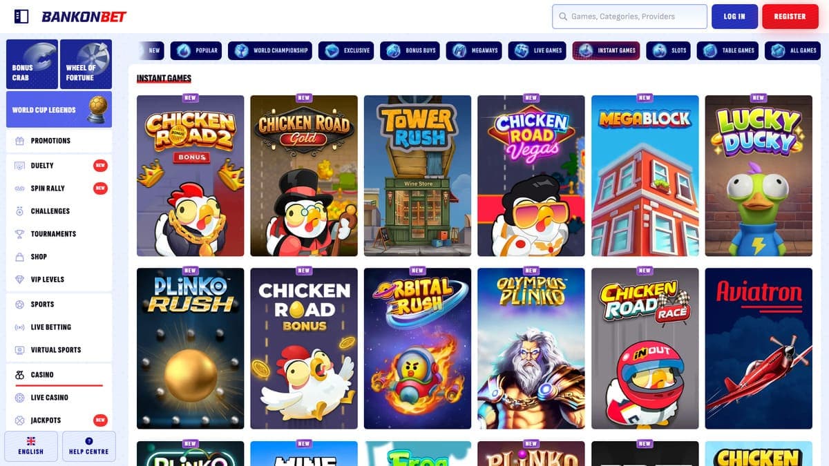 Instant games Bankonbet Casino