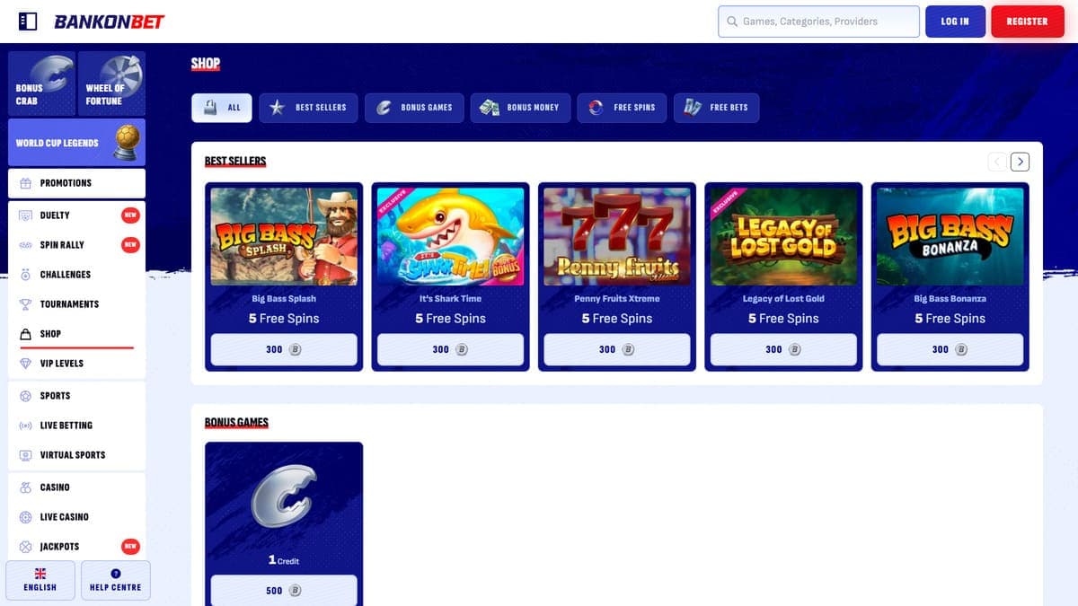 Shop Bankonbet Casino