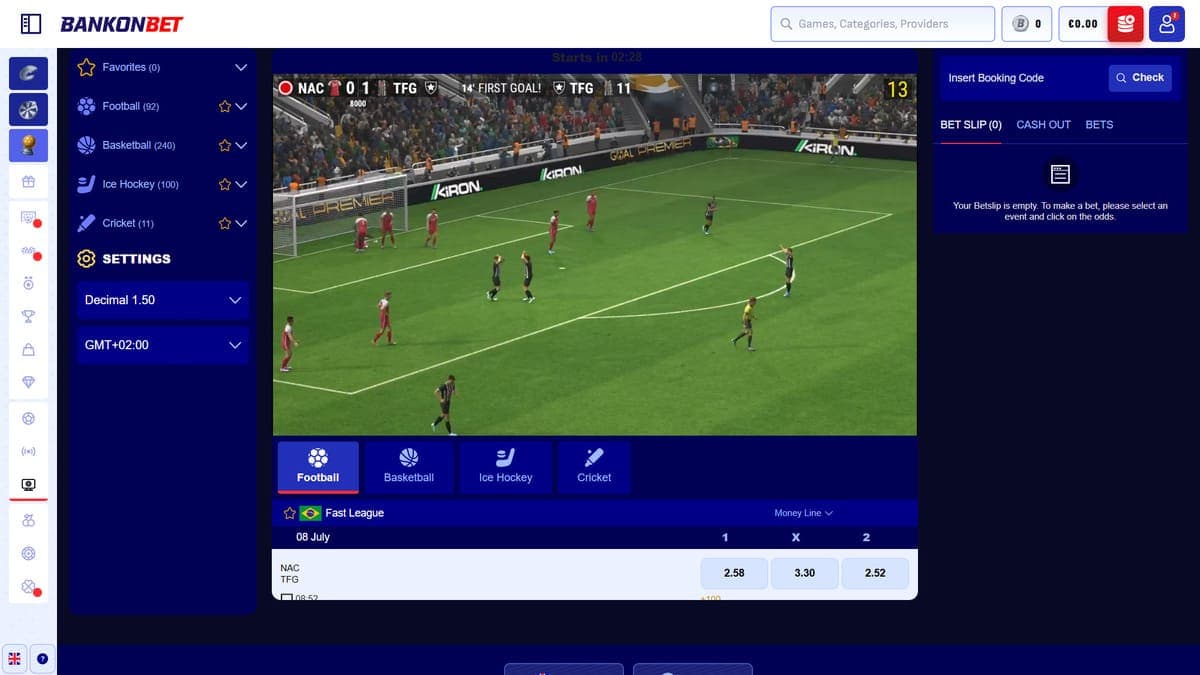 Virtual sports Bankonbet Casino