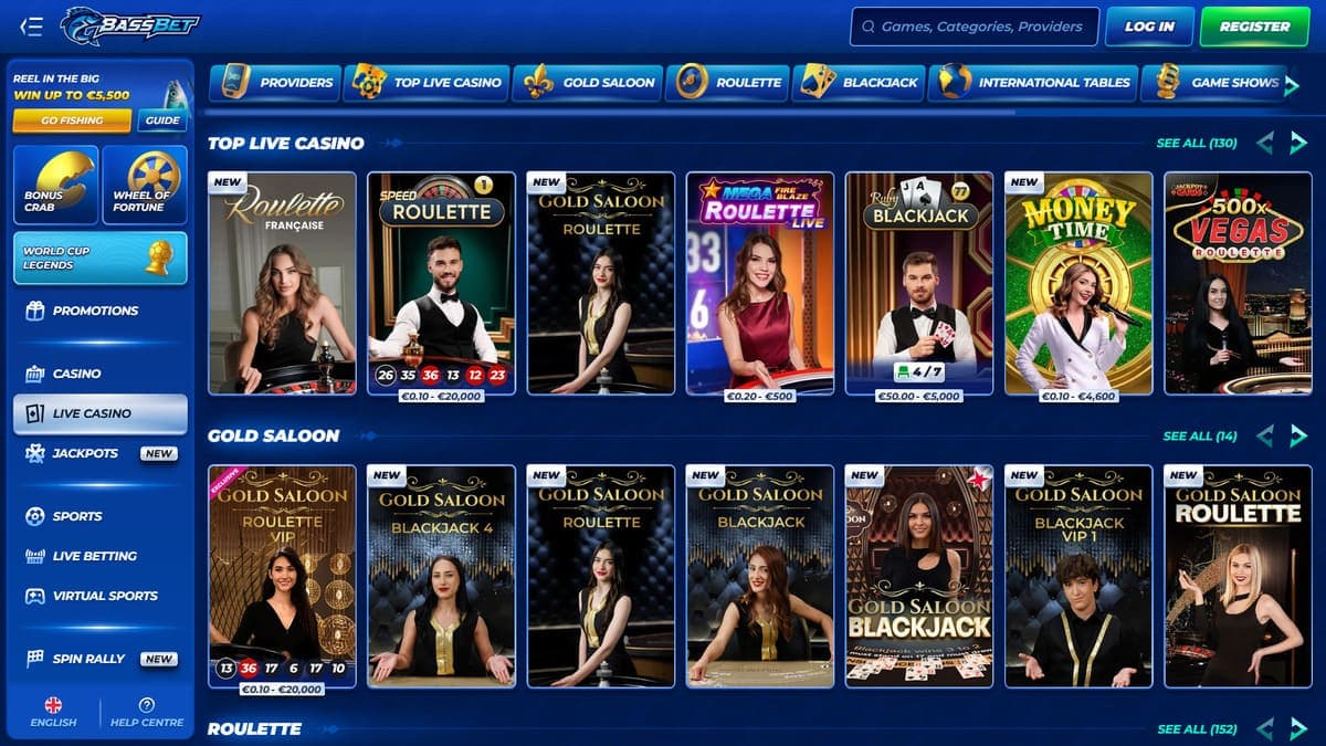 Best live Bassbet Casino