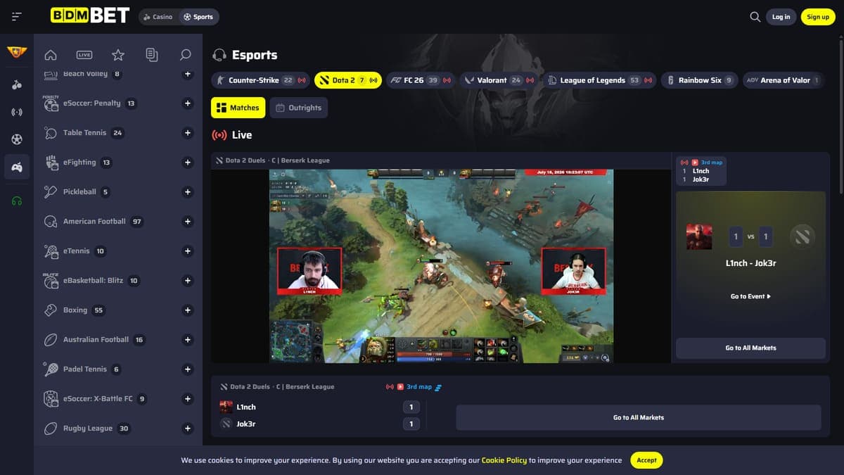 eSports Bdmbet Casino