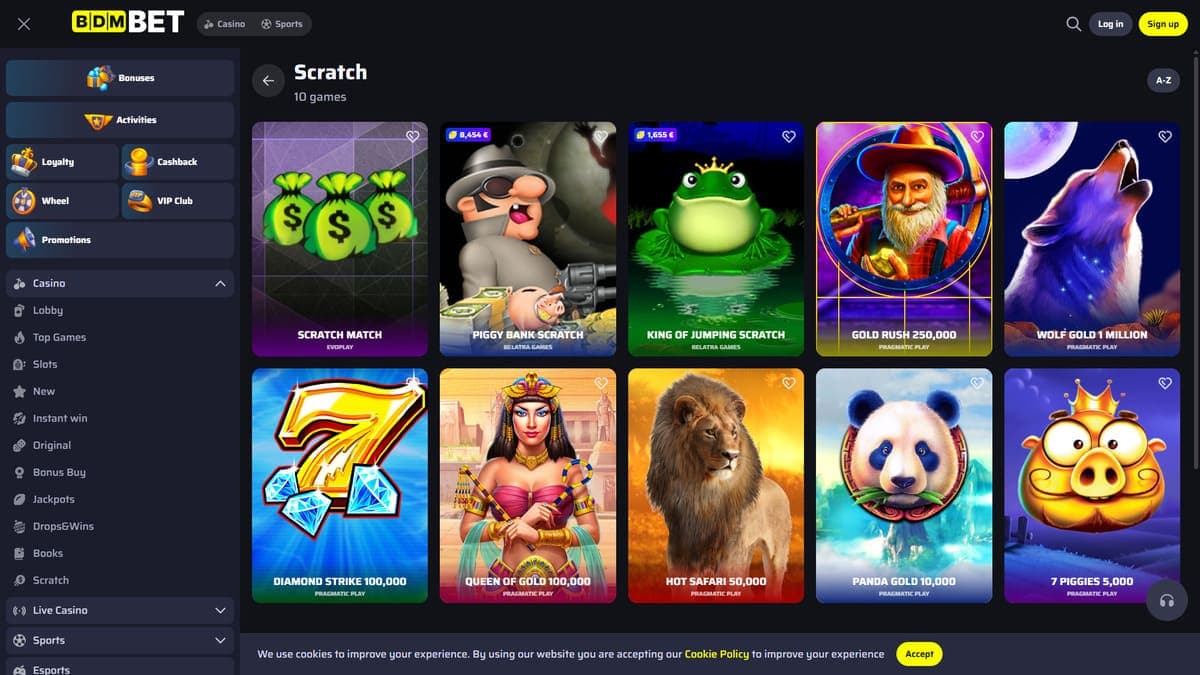 Mini games Bdmbet Casino