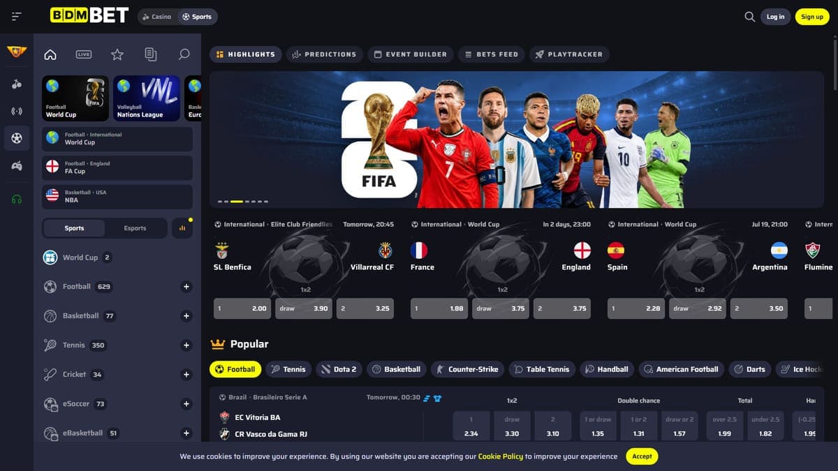 Sport section Bdmbet Casino