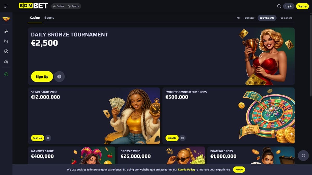 Tournaments Bdmbet Casino
