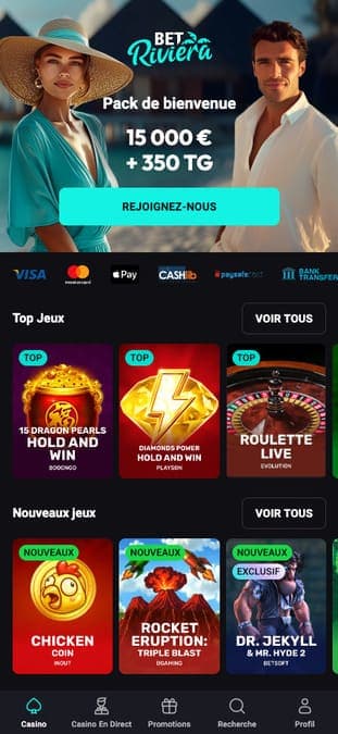 Bet Riviera Casino Application