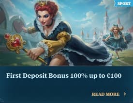 First deposit bonus BetAlice Casino