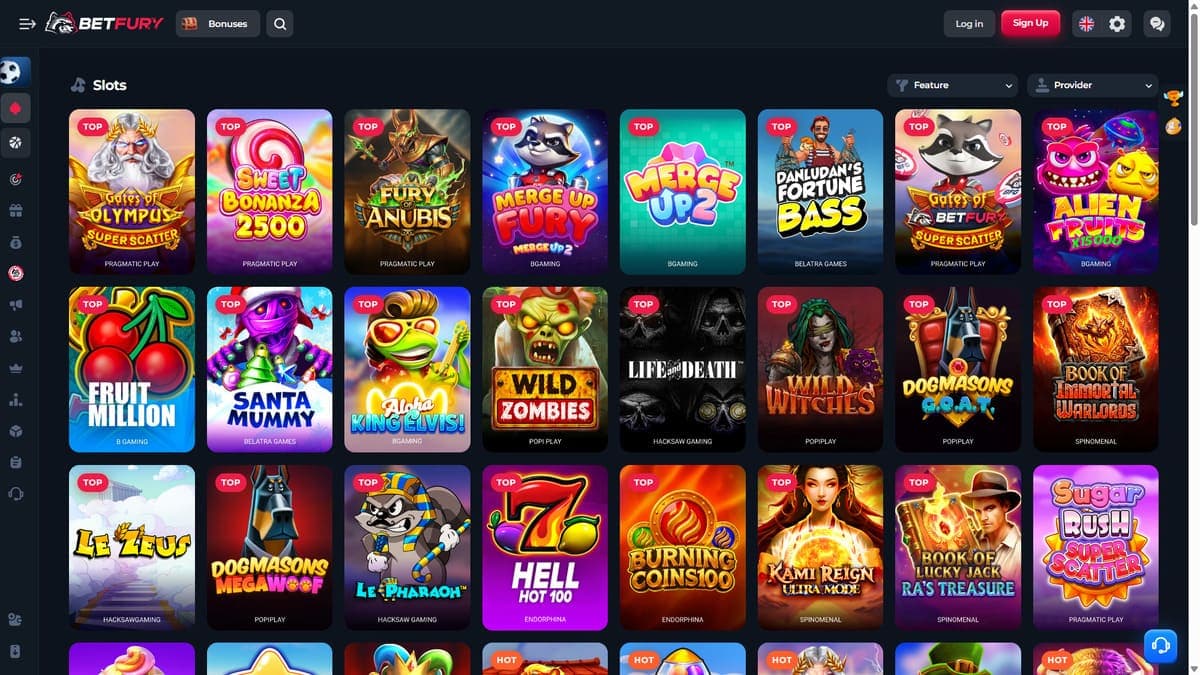 Slot machines Betfury