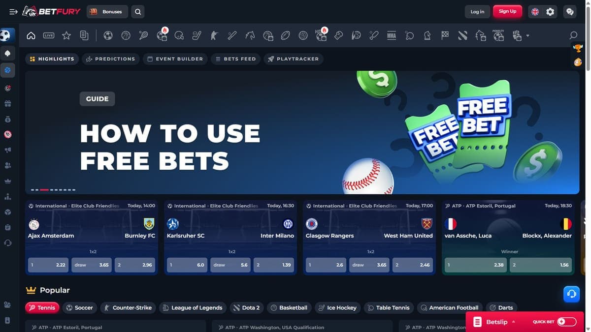 Sports betting Betfury