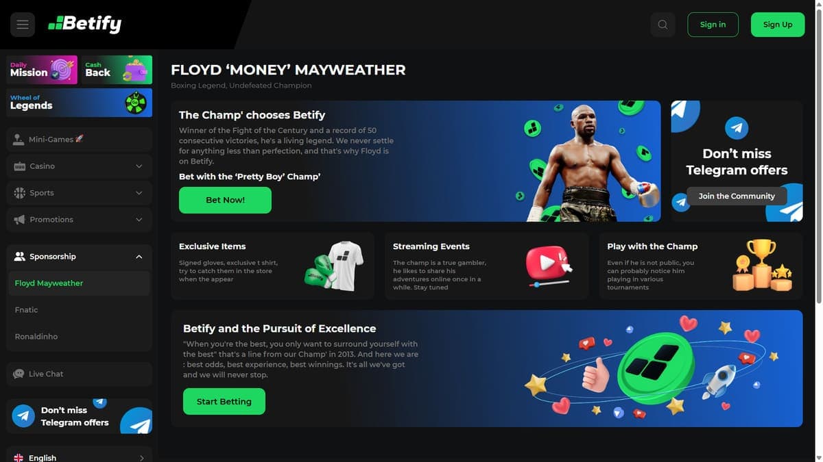 Sponsorship Betify Casino