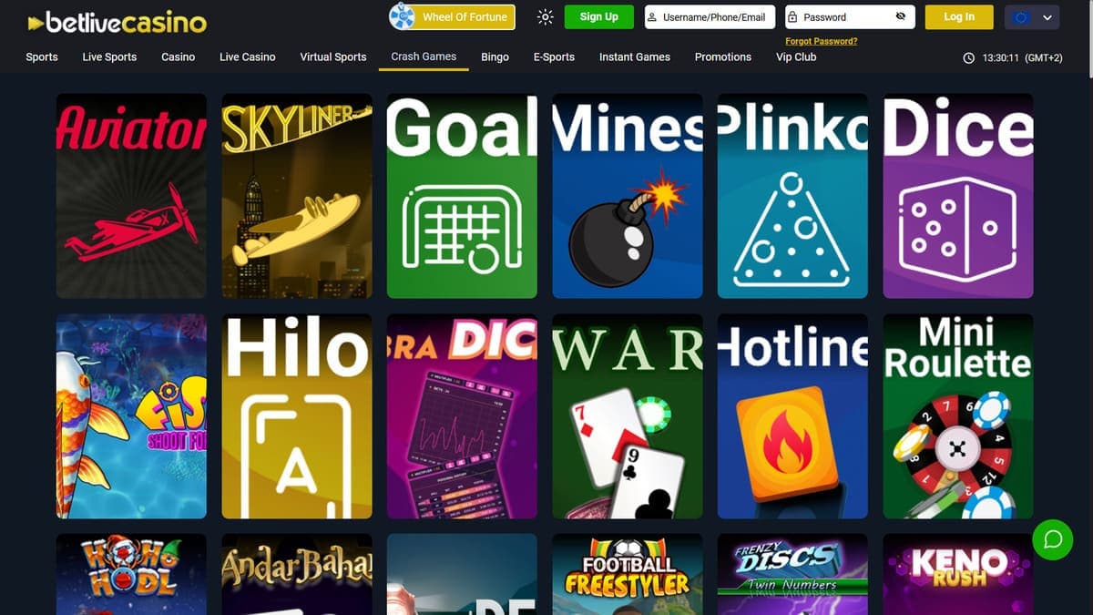 Crash games BetLive Casino