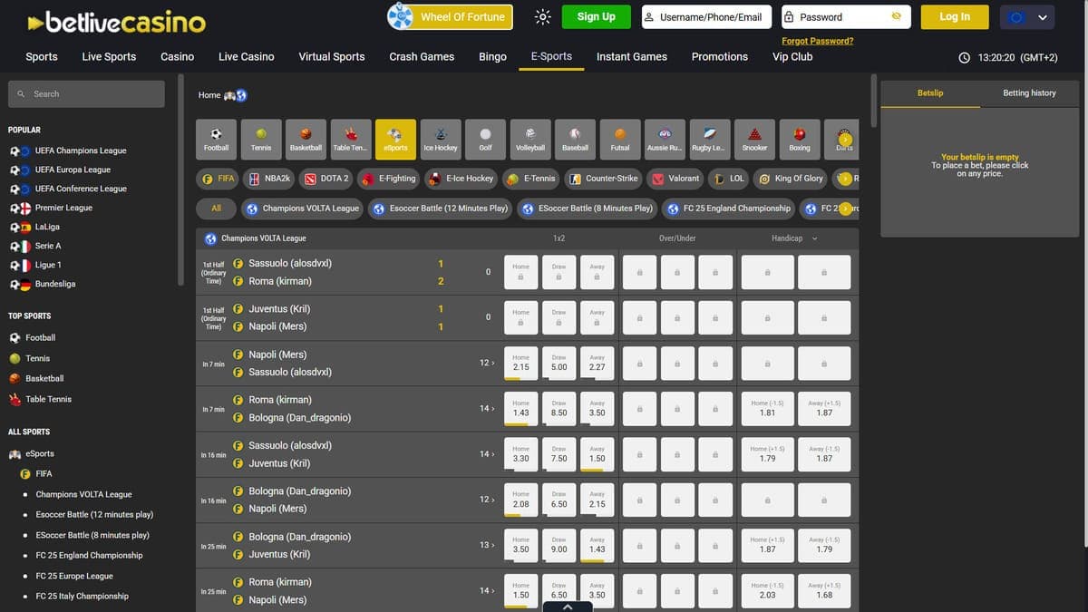 E-Sport BetLive Casino