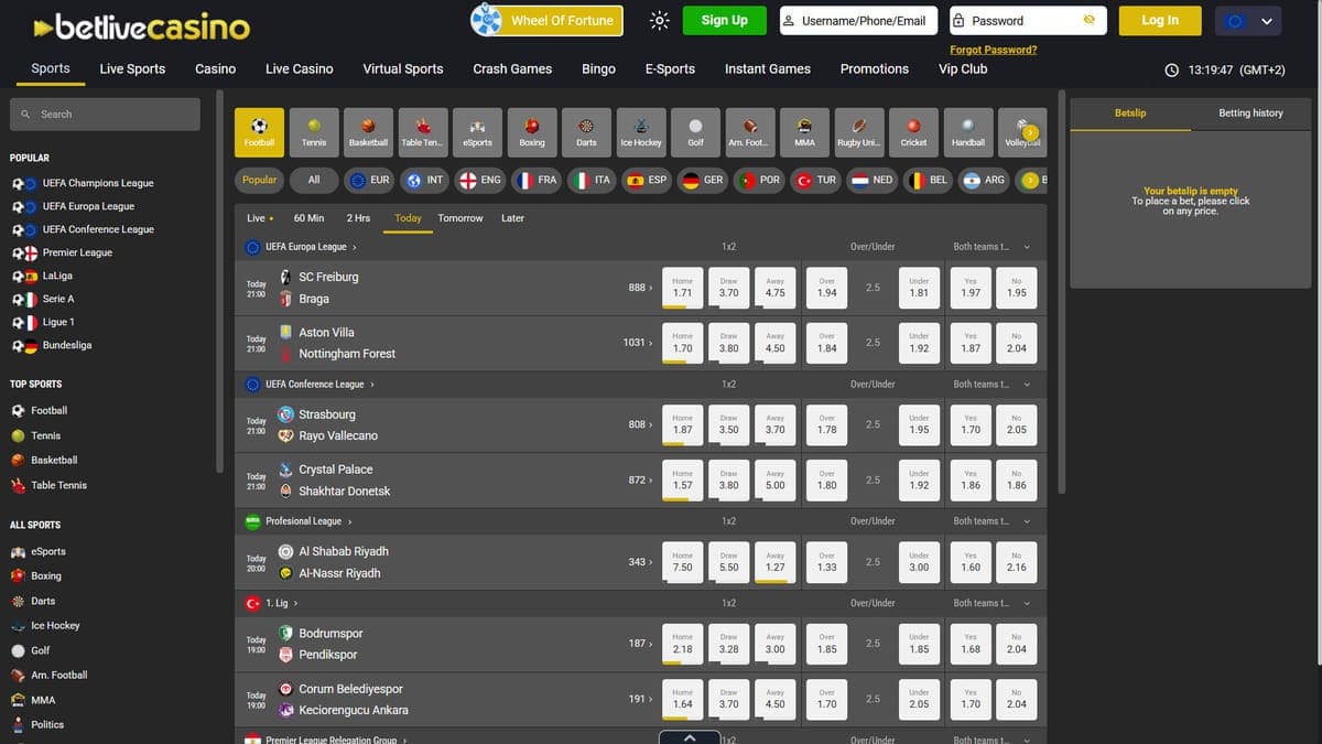 Sports BetLive Casino
