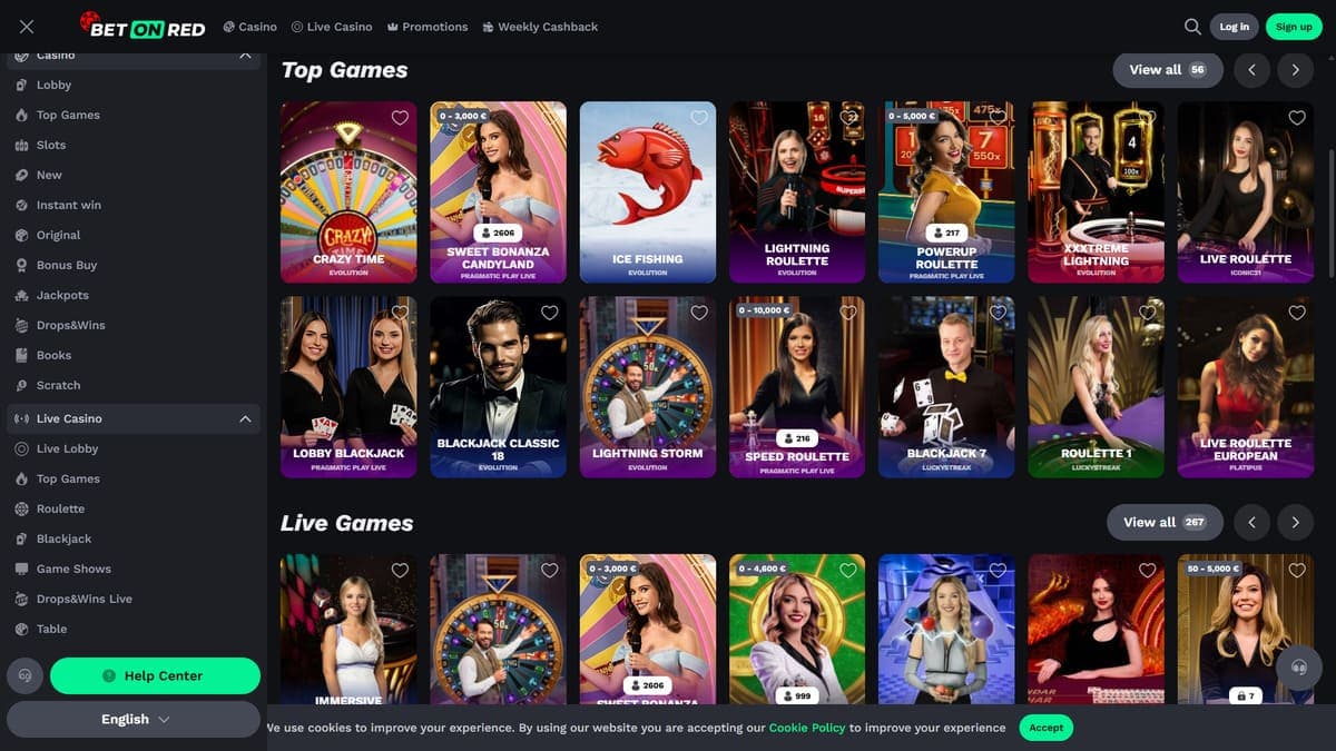 Live Bet On Red Casino