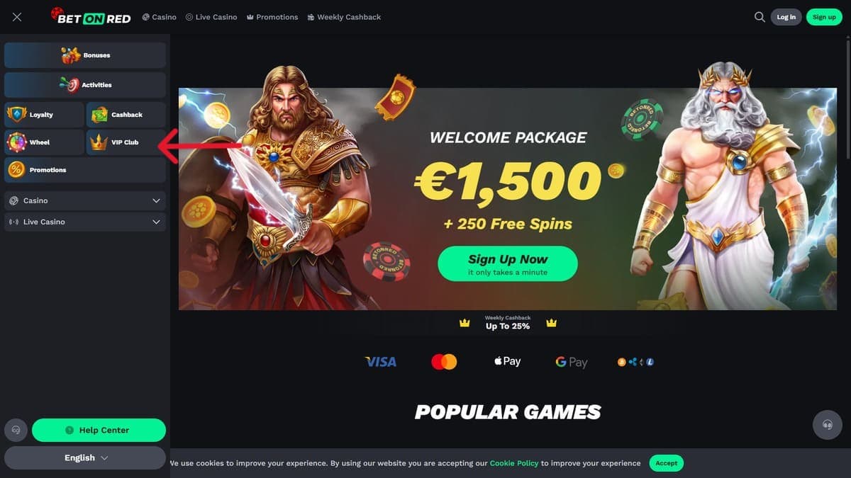 VIP Bet On Red Casino