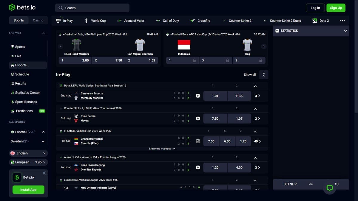 eSports Bet.io Casino