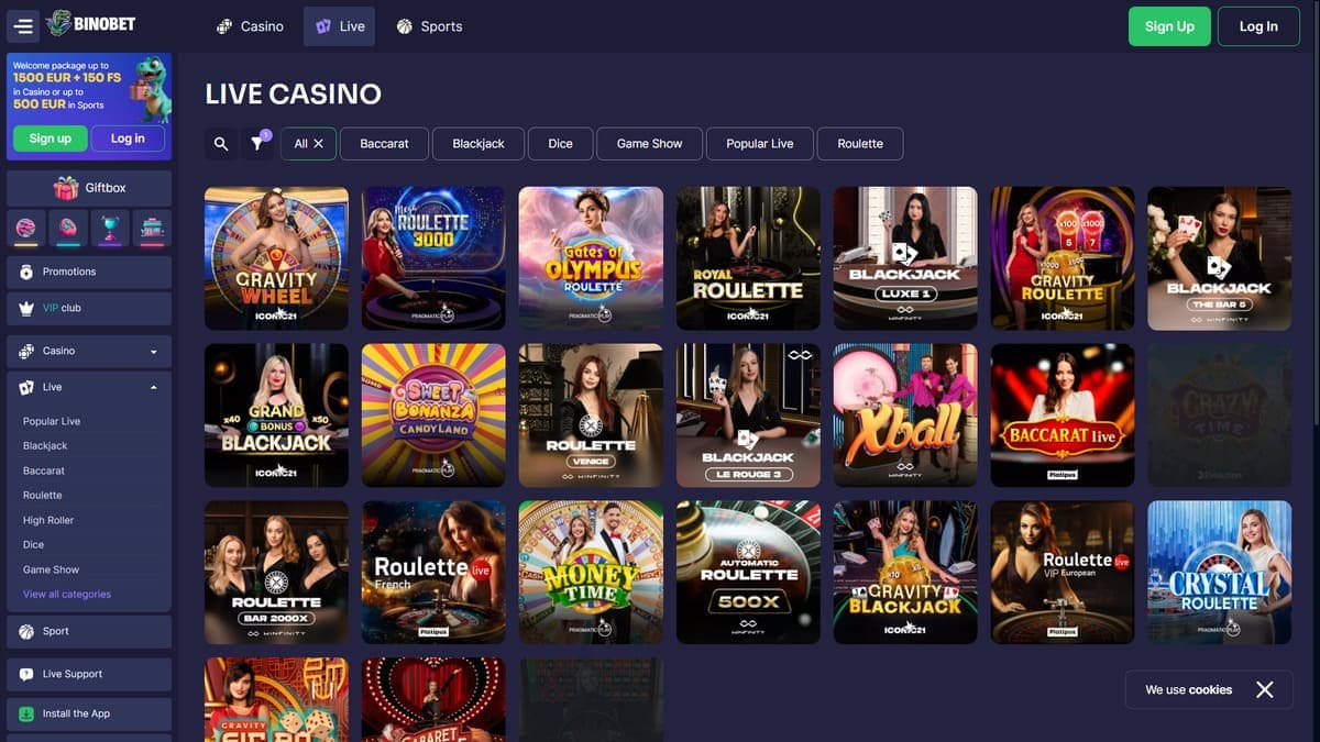 Live casino Binobet Casino