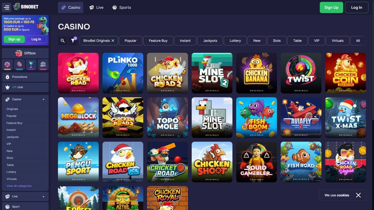 Originals games Binobet Casino