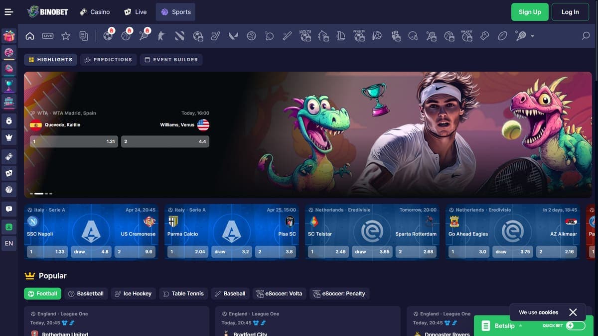 Sports betting Binobet Casino