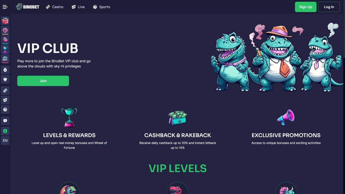 VIP club Binobet Casino