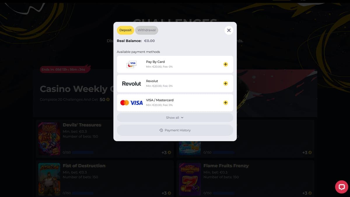 Deposit Boomerang Casino