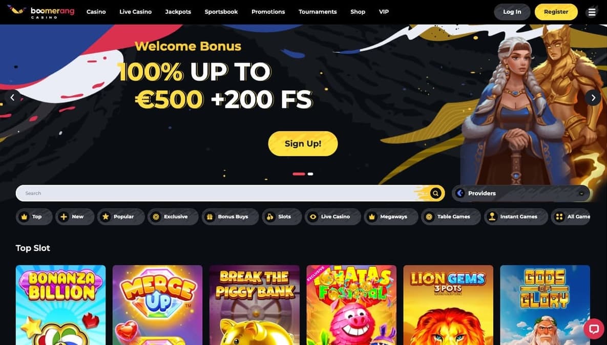 Boomerang casino