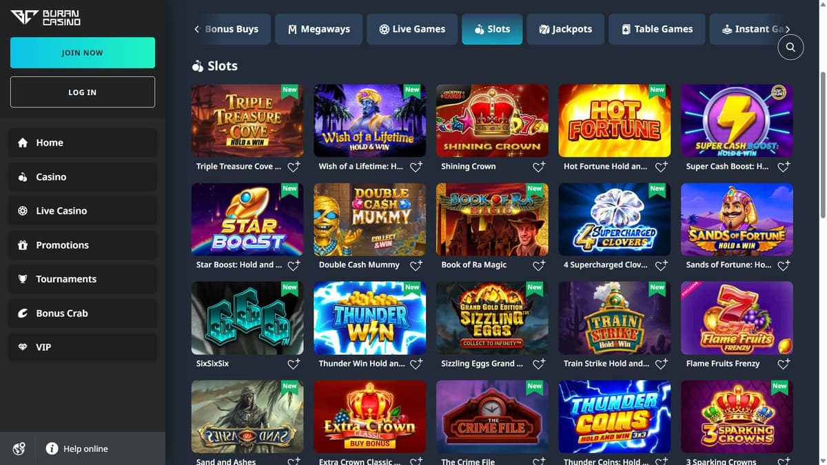 Slot machines Buran Casino