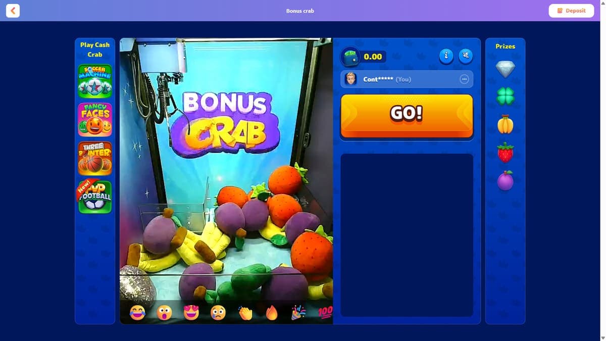 Crab bonus Cadoola Casino
