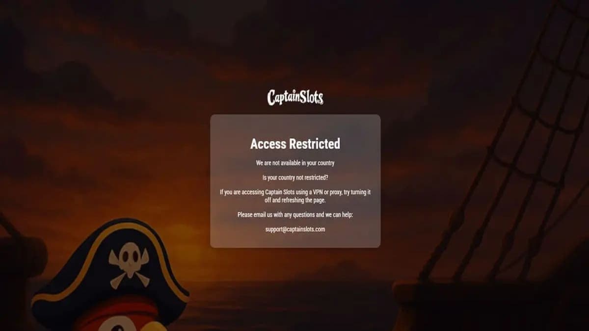 Access Captain Slots Casino
