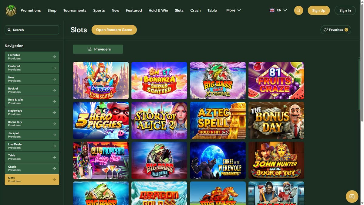 Slot machines CashBox Casino